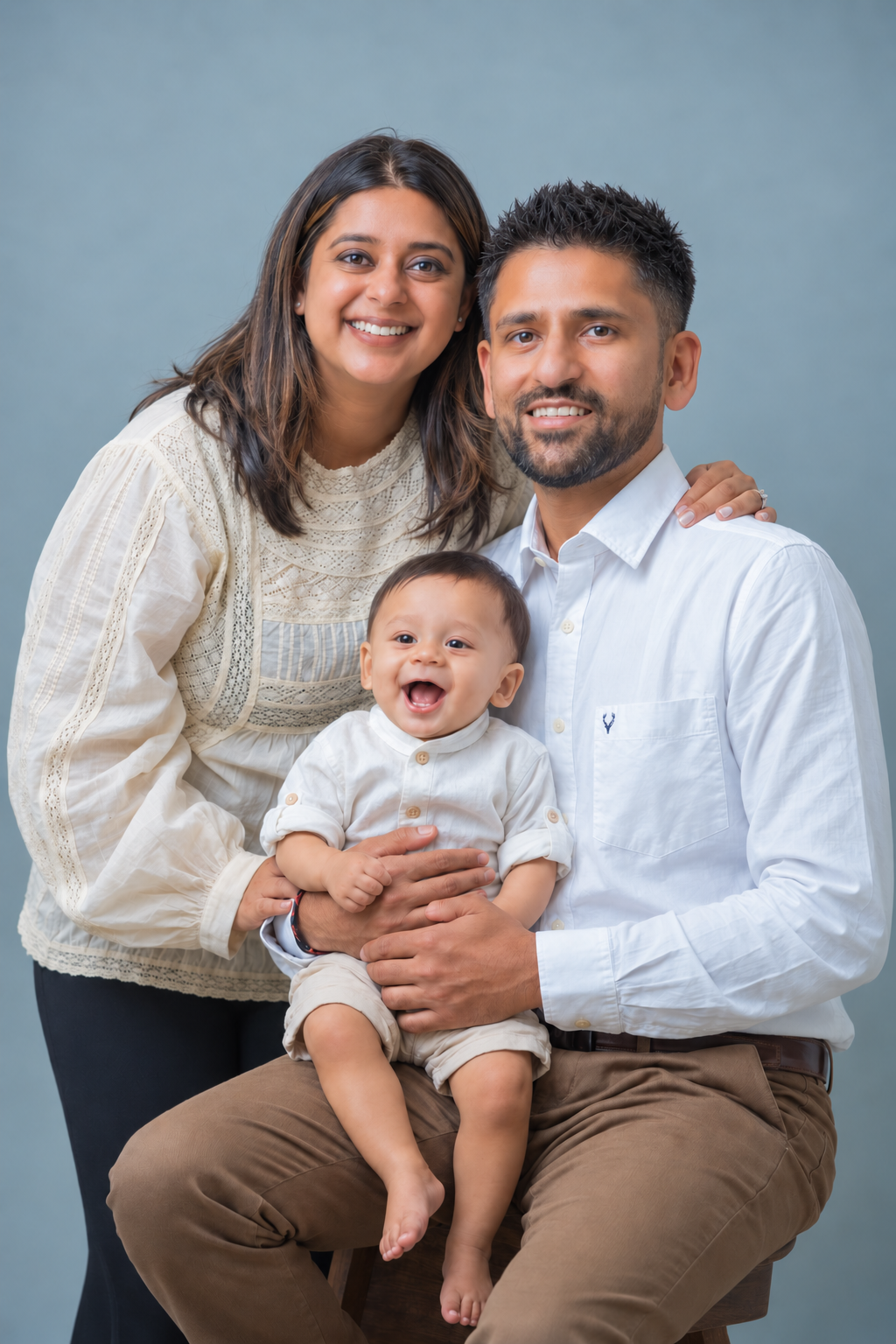 The EcoKatch founders with their baby son – the family behind EcoKatch
