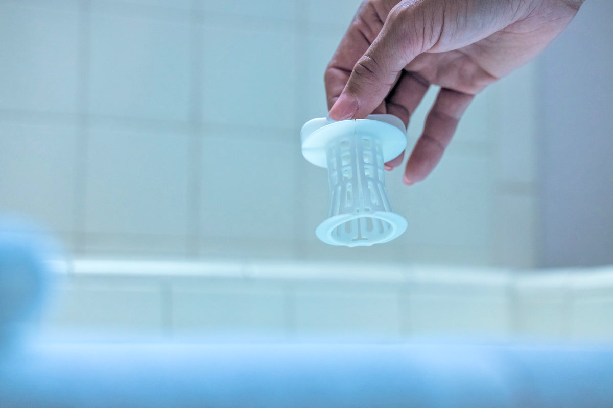 EcoKatch contactless bathtub hair catcher
